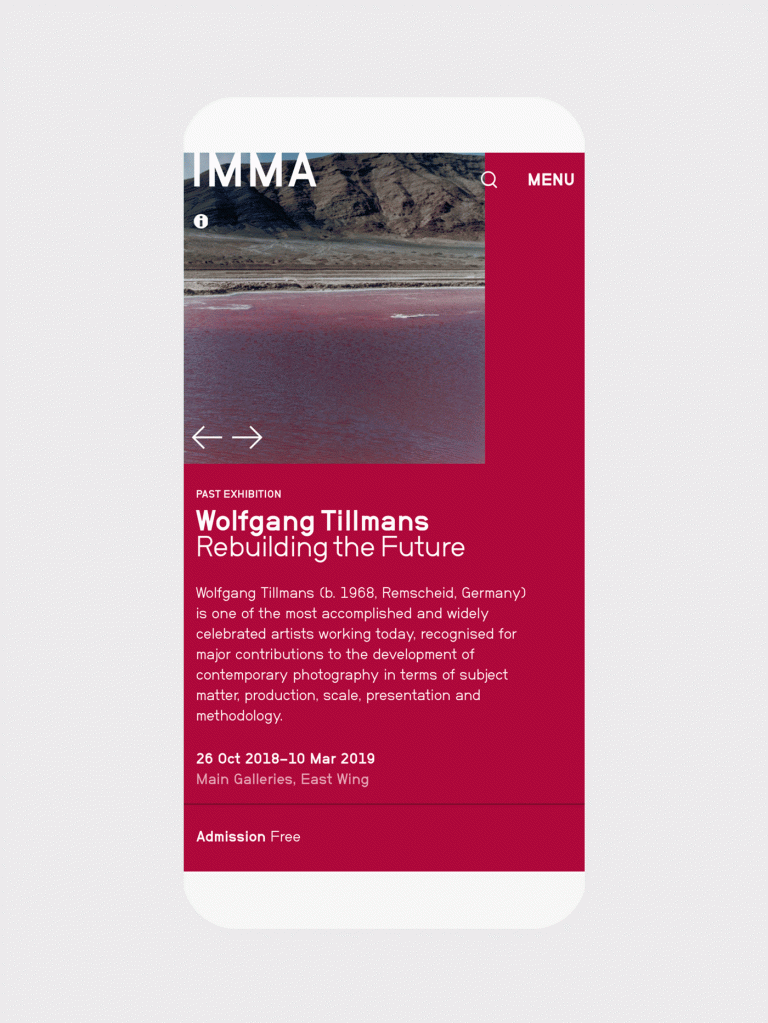 IMMA Mobile Exhibition Screen